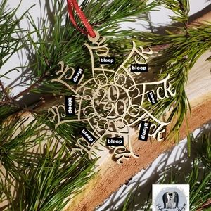 "F 2020" Laser Cut Ornament